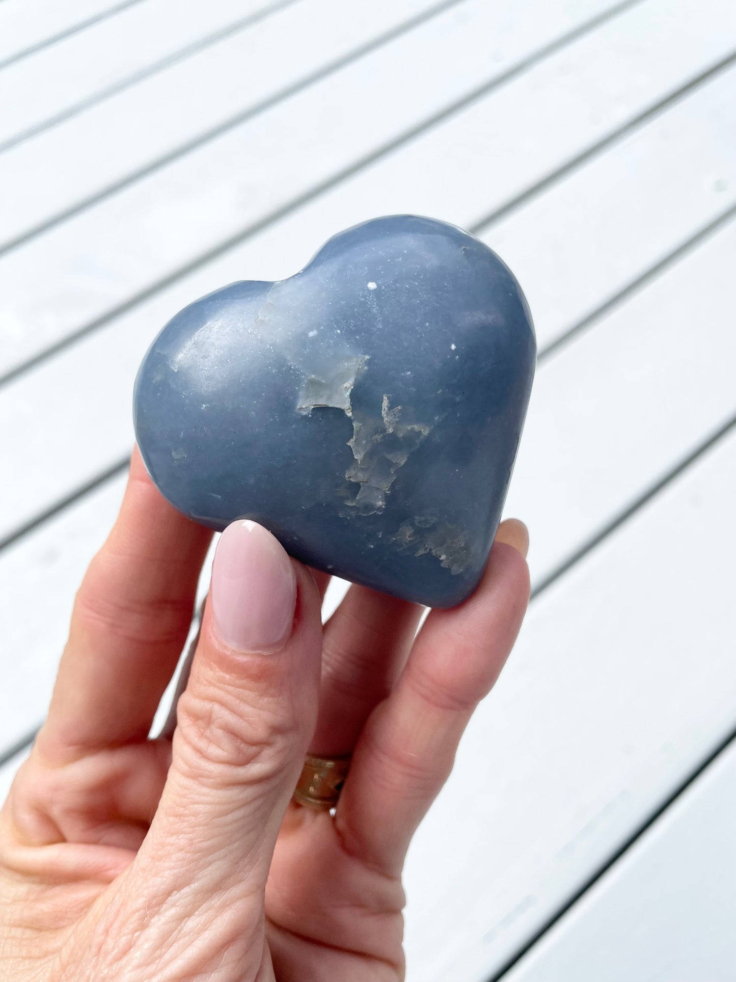 Angelite Heart