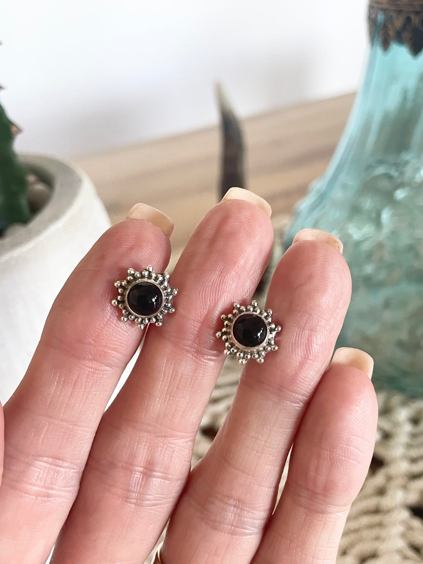 Black Onyx Studs