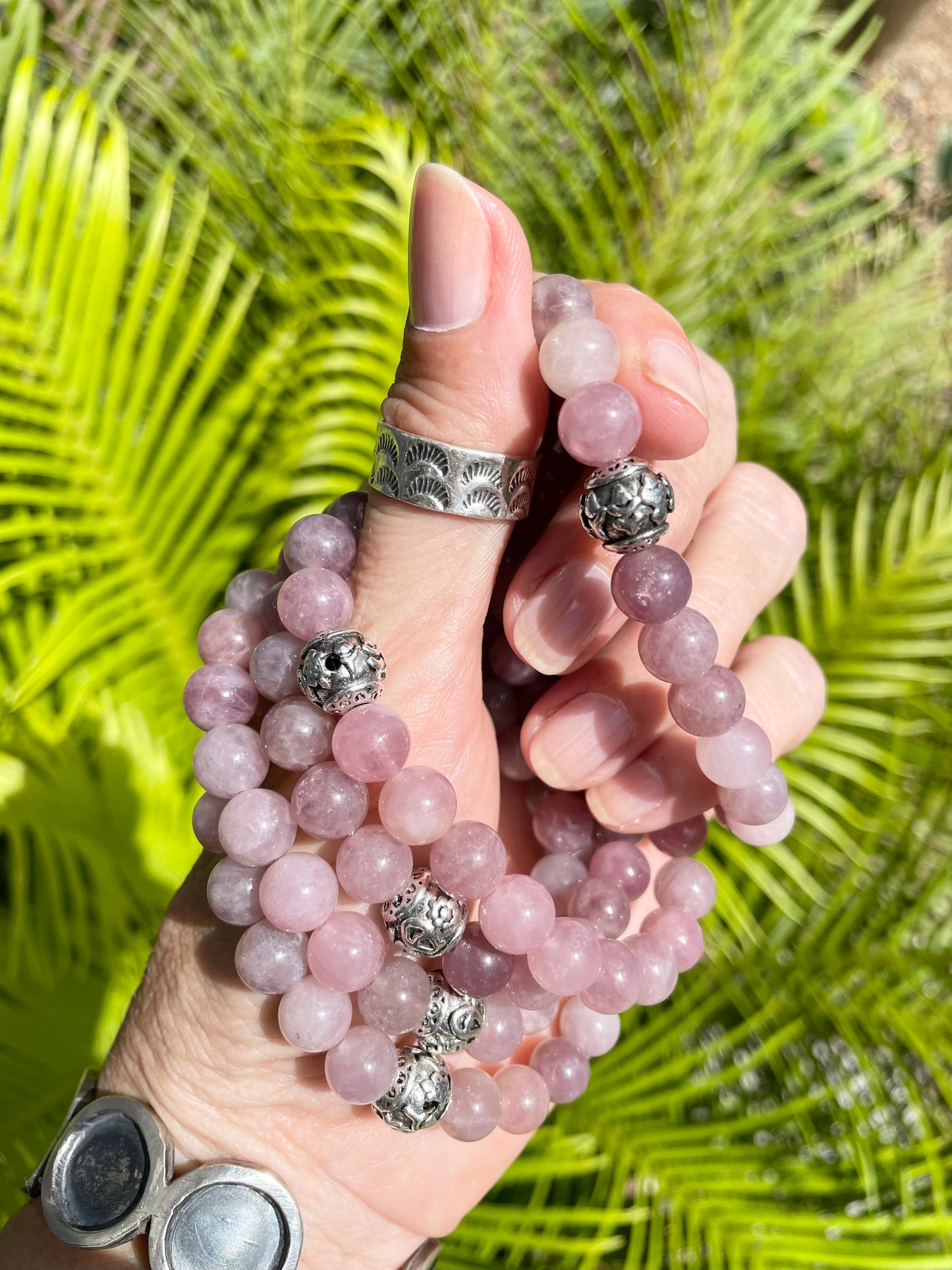 Lavender Rose Quartz Healing Bracelet