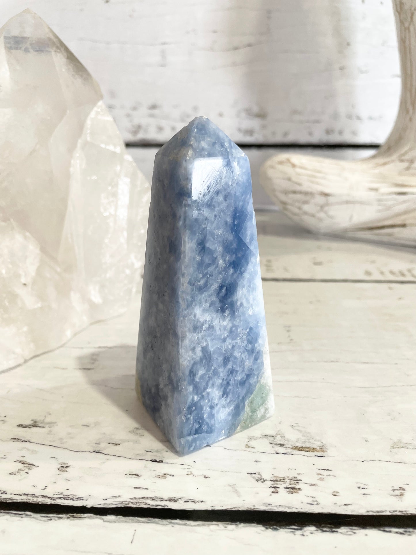 Blue Calcite Obelisk