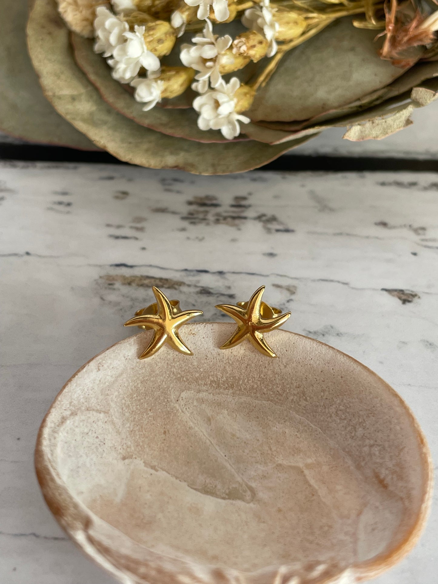 Goddess Gold collection ~ Sea Star Studs