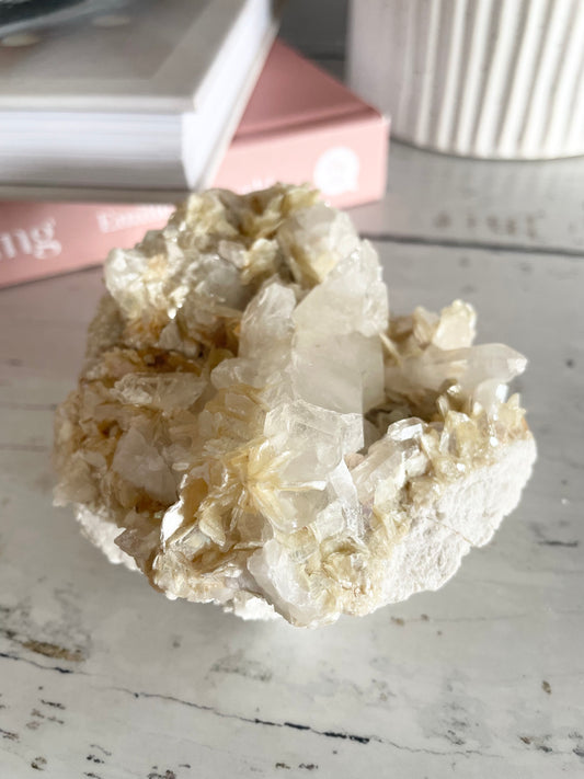 Mica in Quartz Cluster