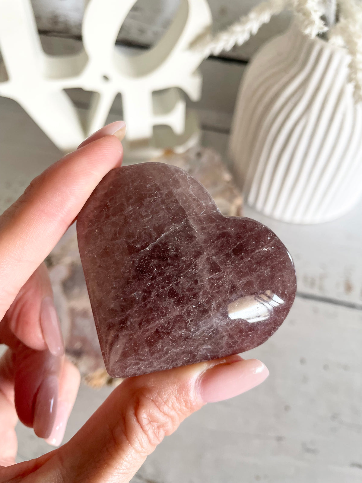 Strawberry Quartz Heart