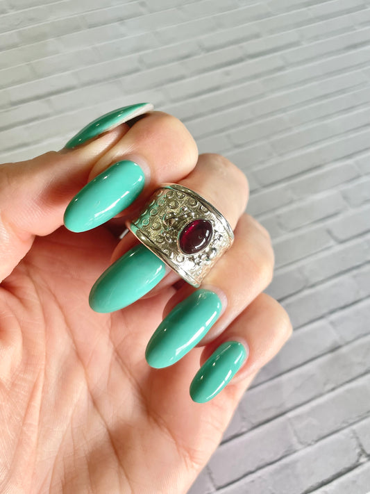 Garnet Ring ~ size 8