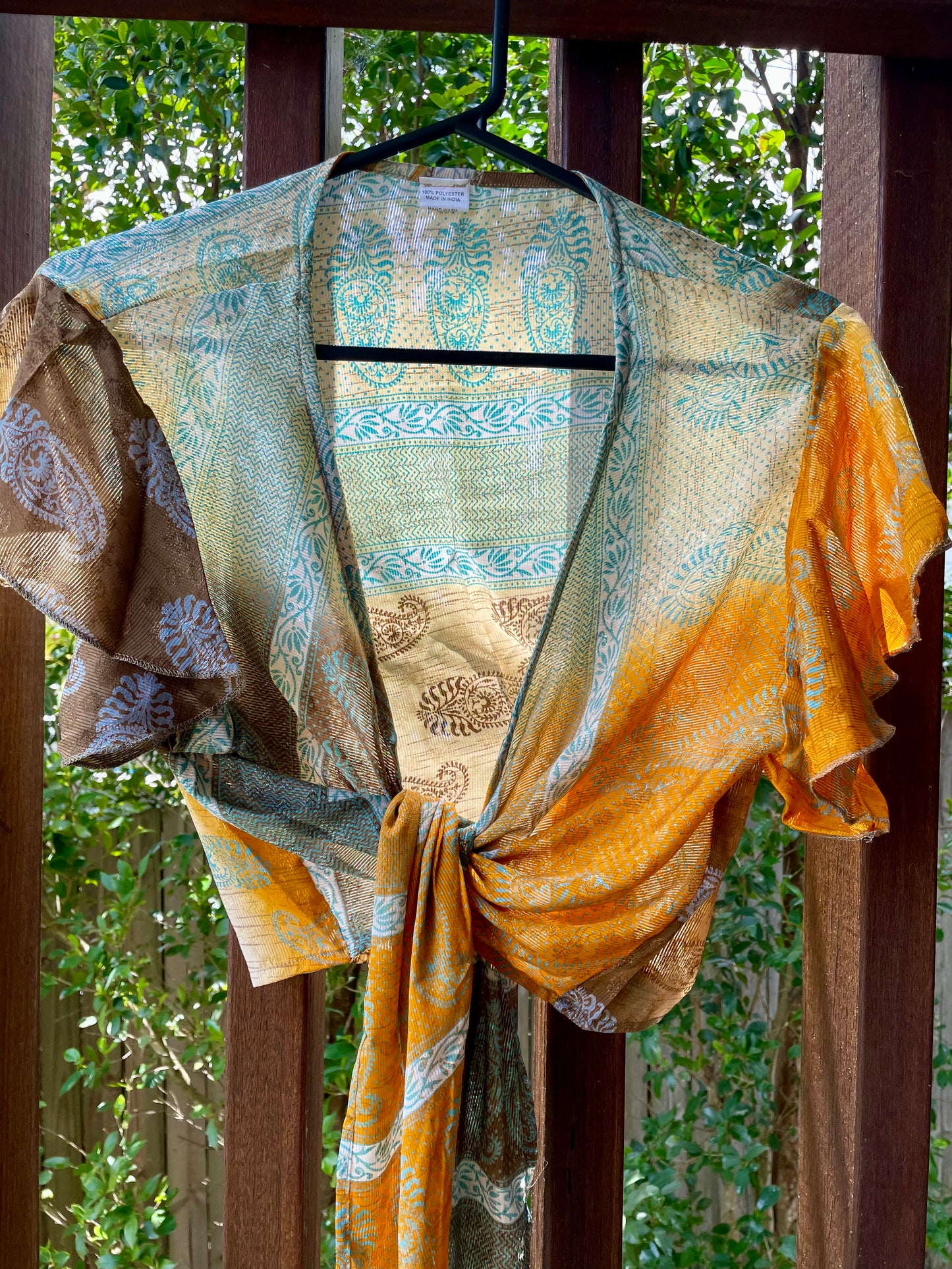 Upcycled Sari Top