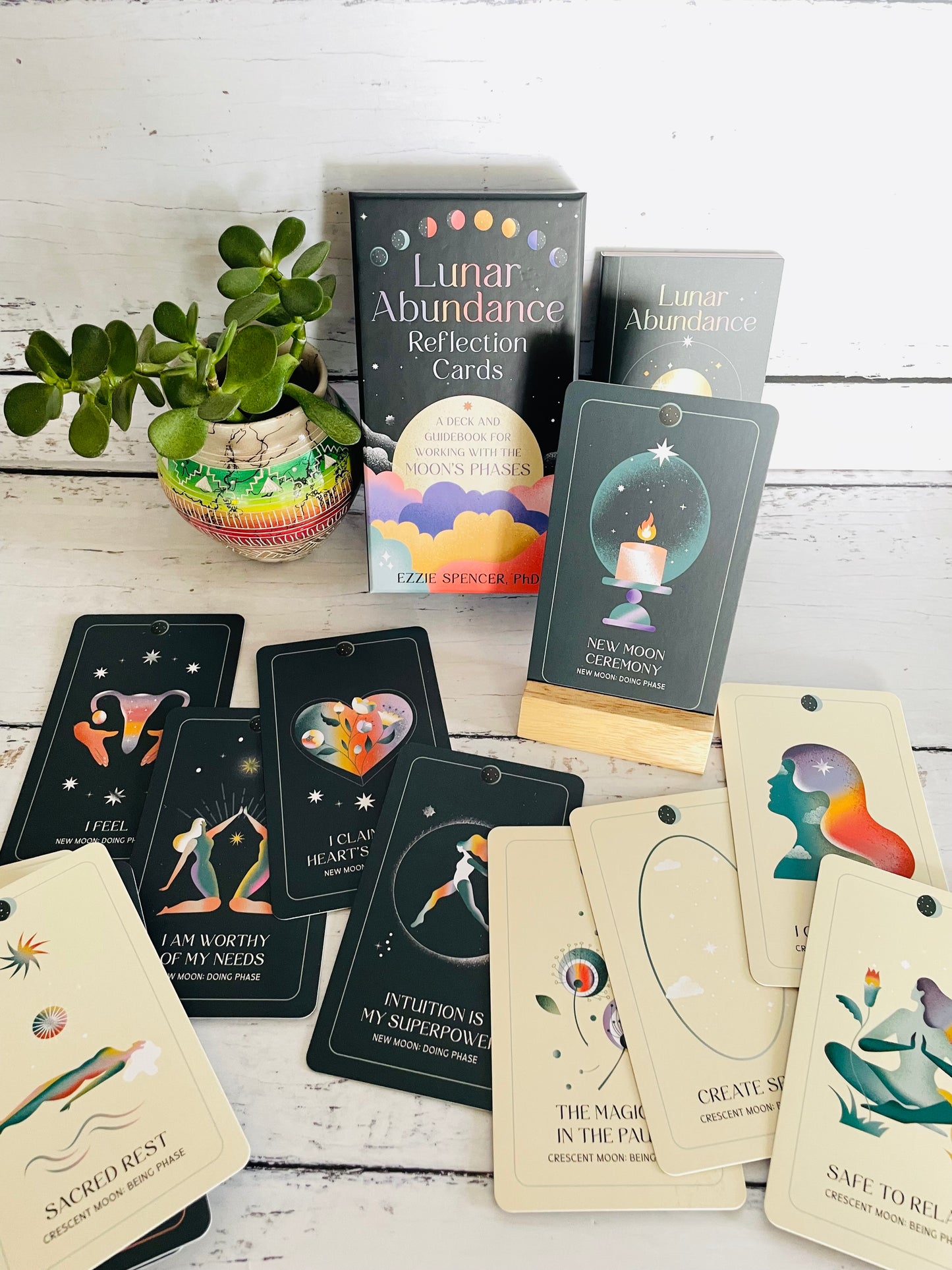 Lunar Abundance Reflection Cards