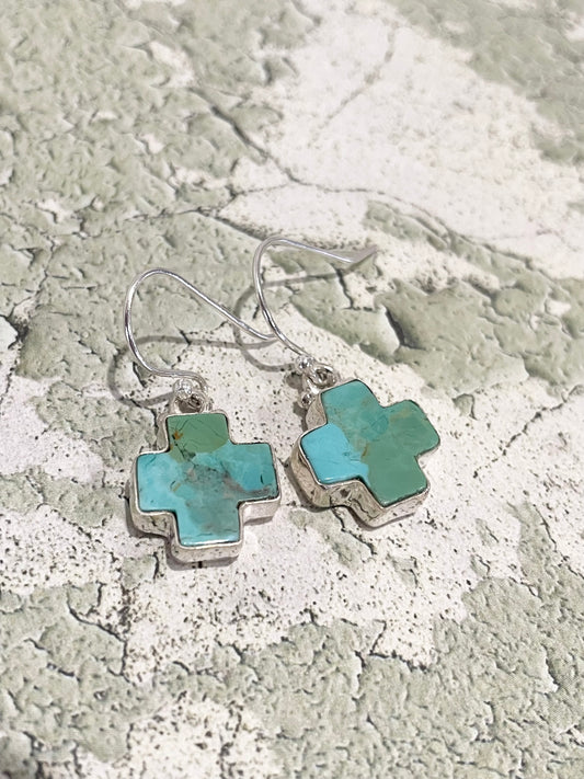 Arizona Turquoise Cross Dangles