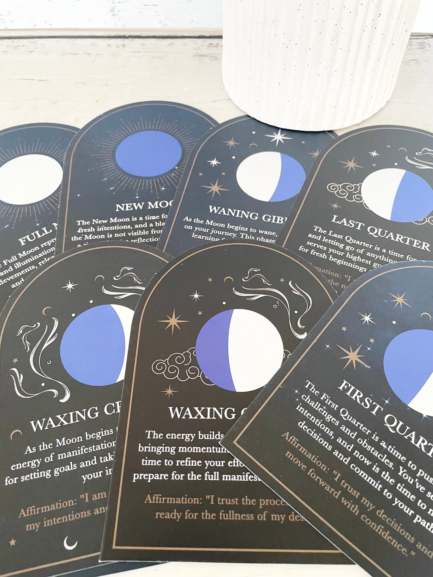 Blue Moon Altar Cards/Stand