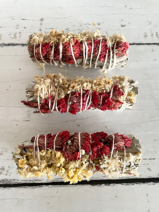 Authentic White Sage/red sinuata/mullein