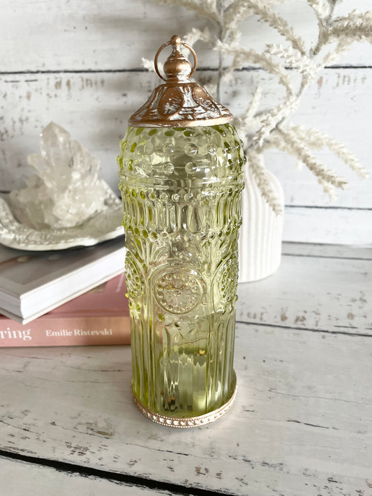Baroque Avocado - Vintage LED Lantern