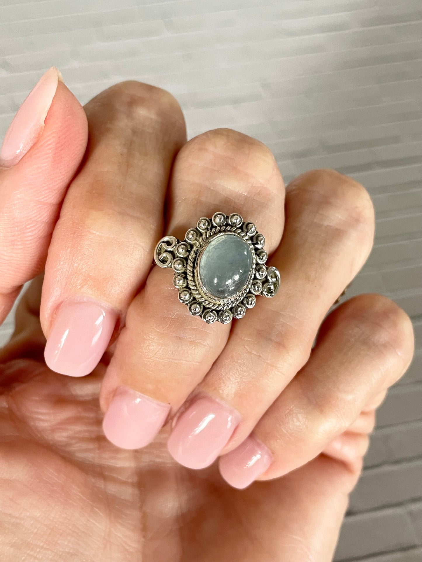 Aquamarine Ring ~ size 8