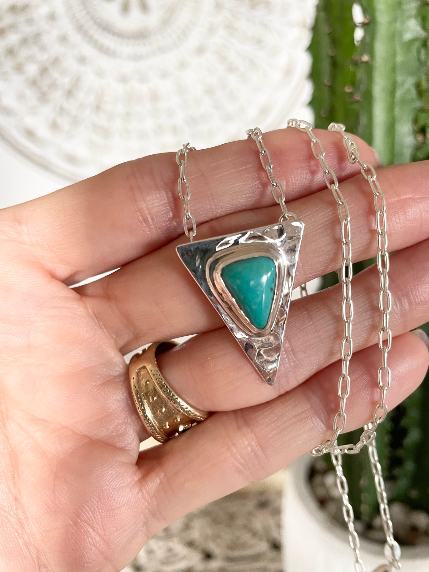 Arizona Turquoise Silver Necklace