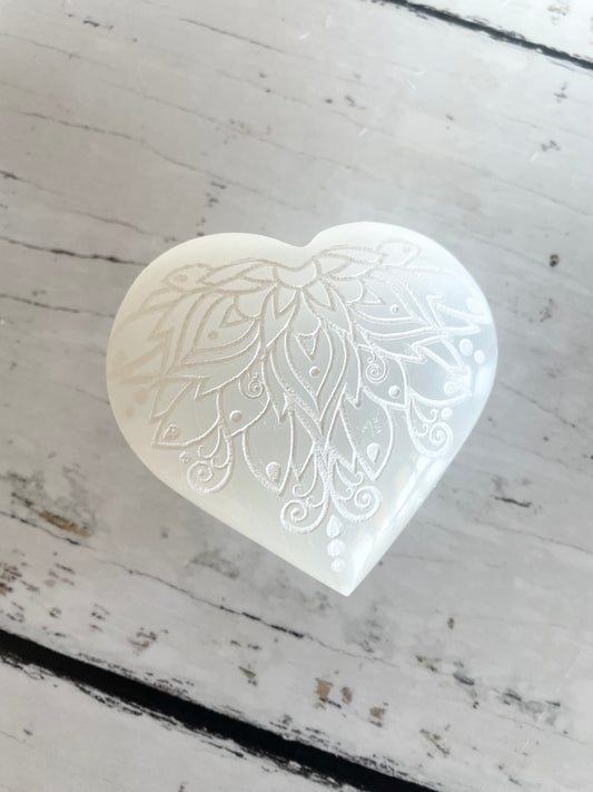Selenite Heart