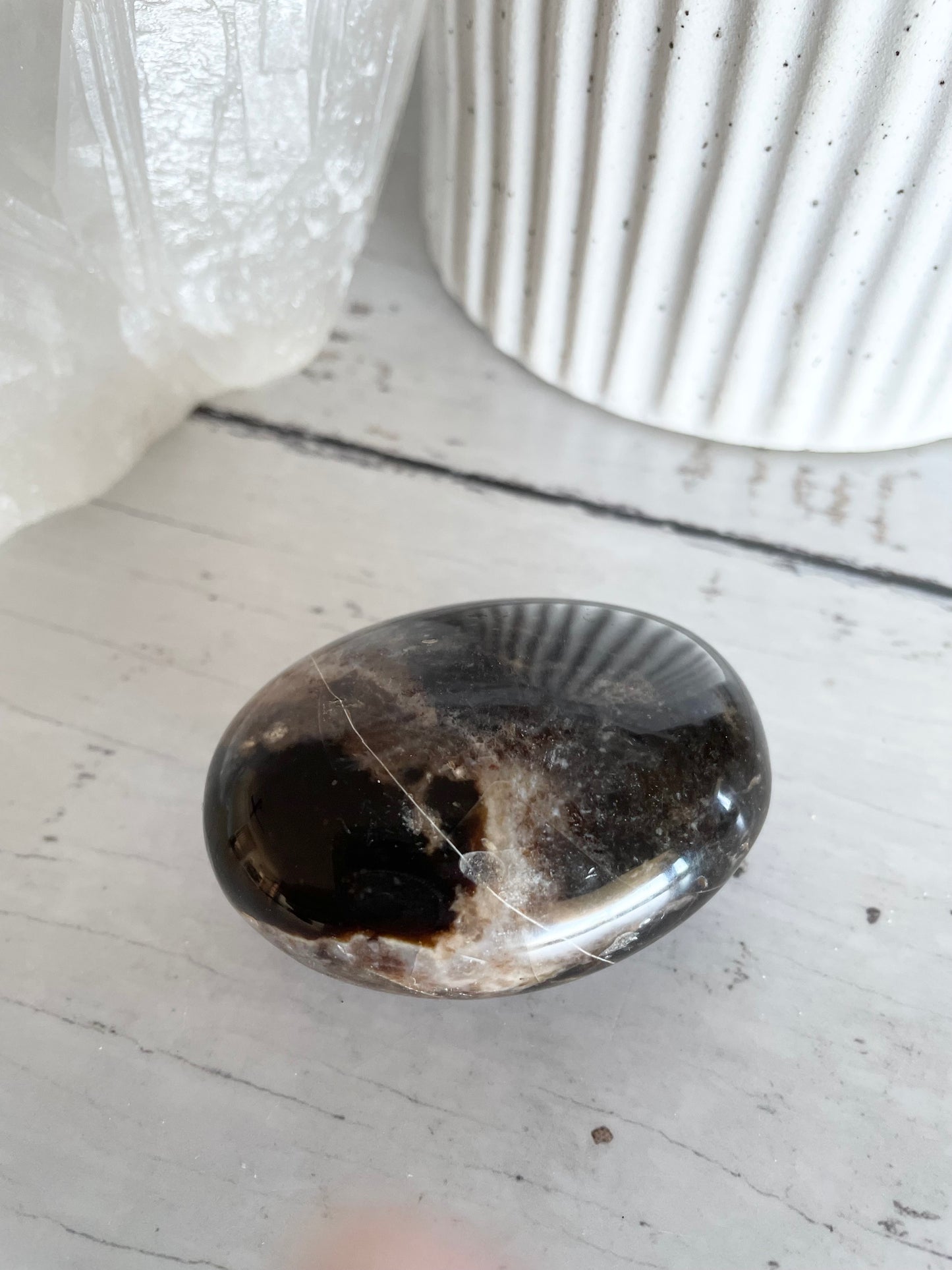 Black Opal Pillow /Palm Stone