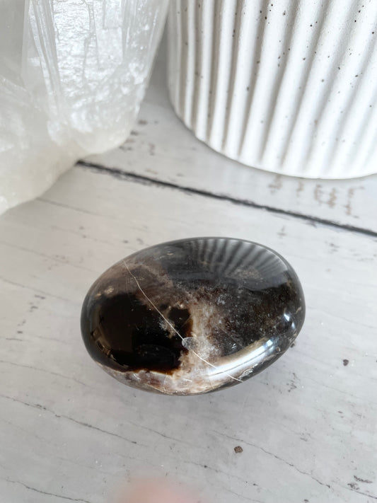 Black Opal Pillow /Palm Stone