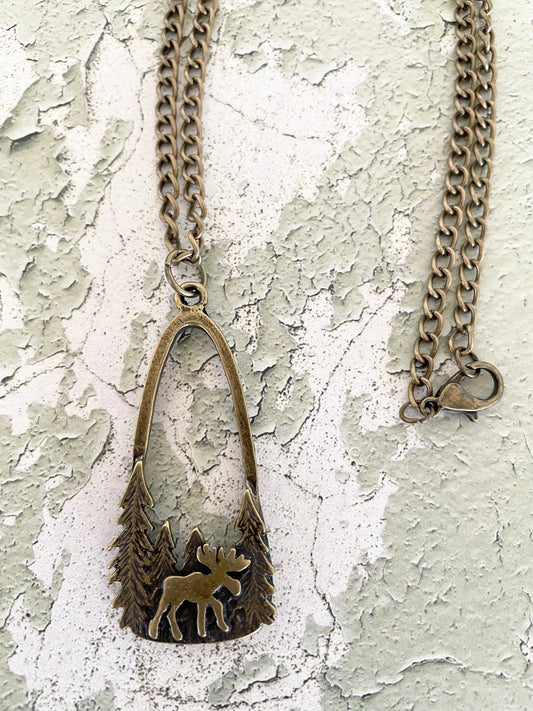 Copper/Brass Necklace ~ Great Moose
