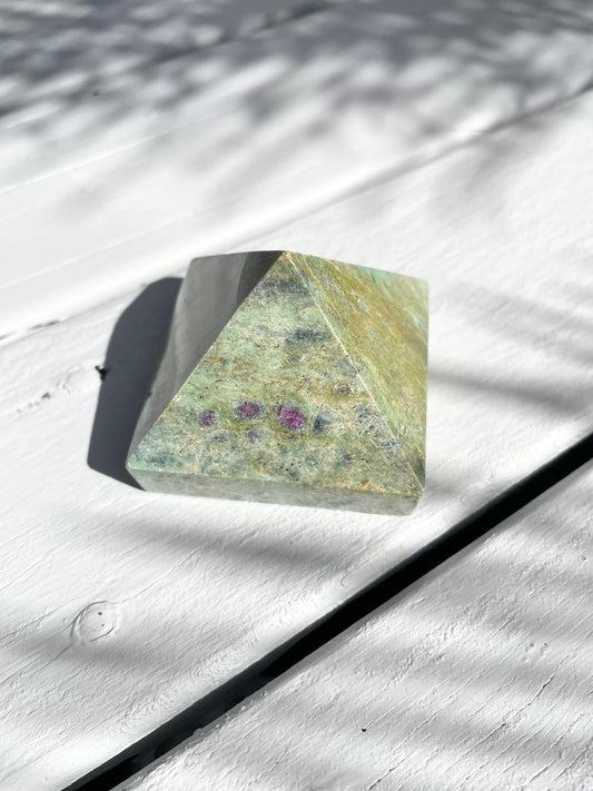 Ruby Fuschite Pyramid