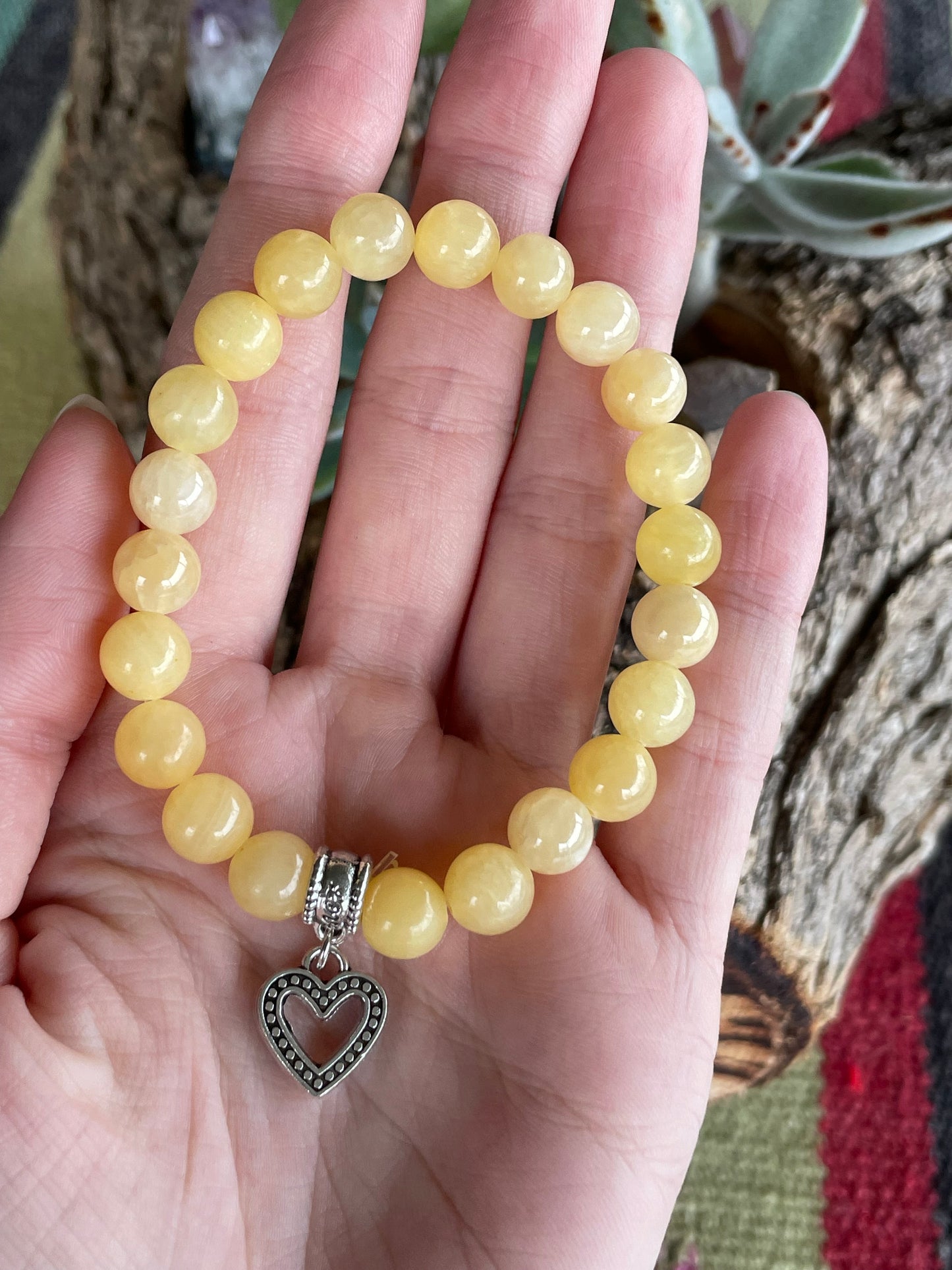 Golden Calcite Healing Bracelet ~ Happiness