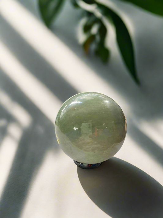 Green Aventurine Sphere Includes Holder