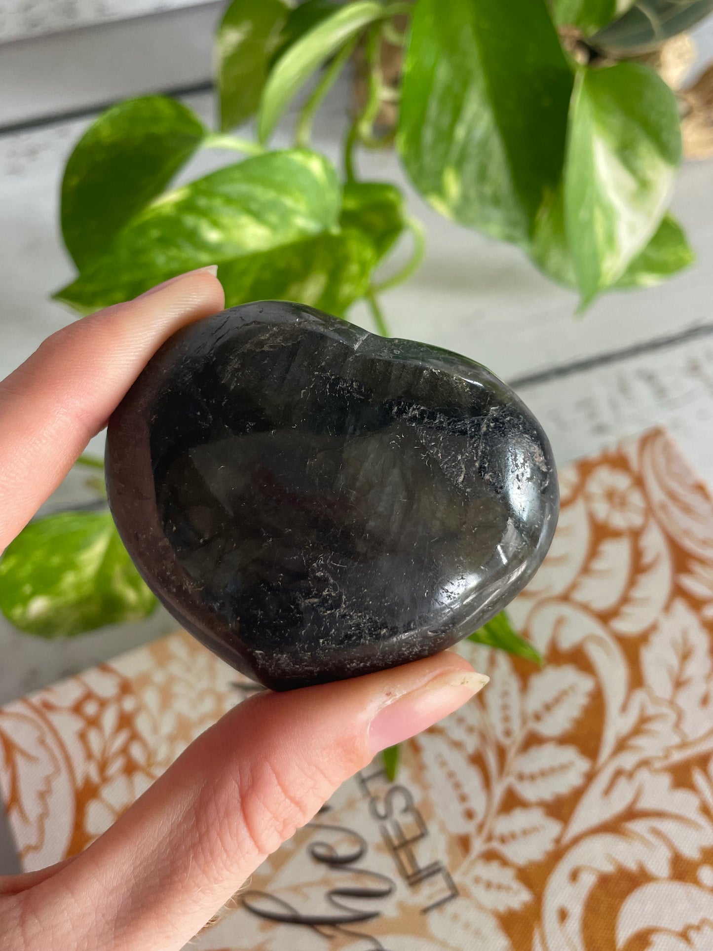 Labradorite Heart