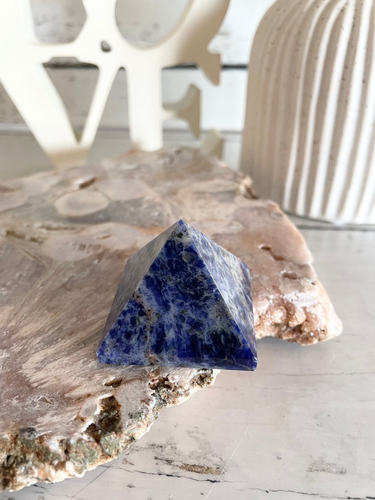 Sodalite Pyramid