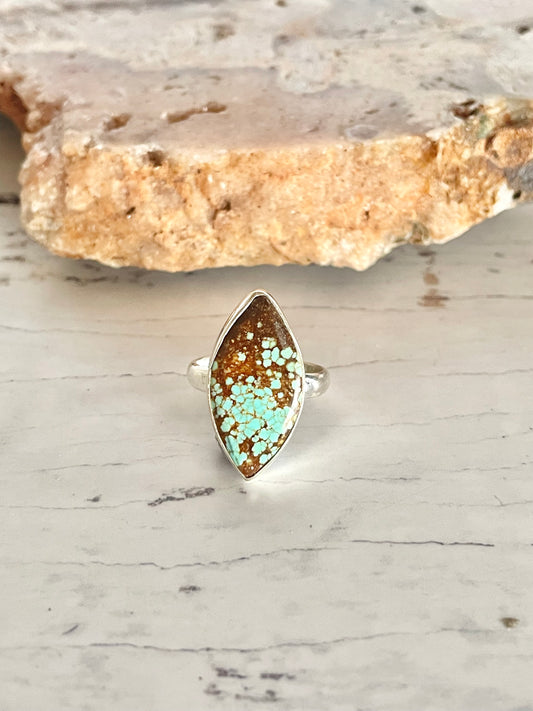 Royston Matrix Turquoise Ring ~ size 7