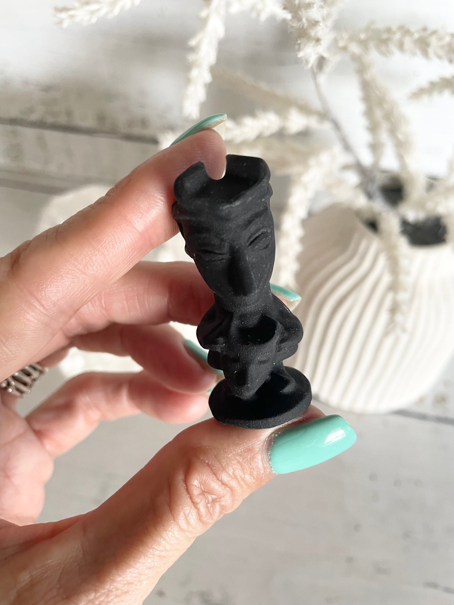 Black Obsidian Halloween Figure