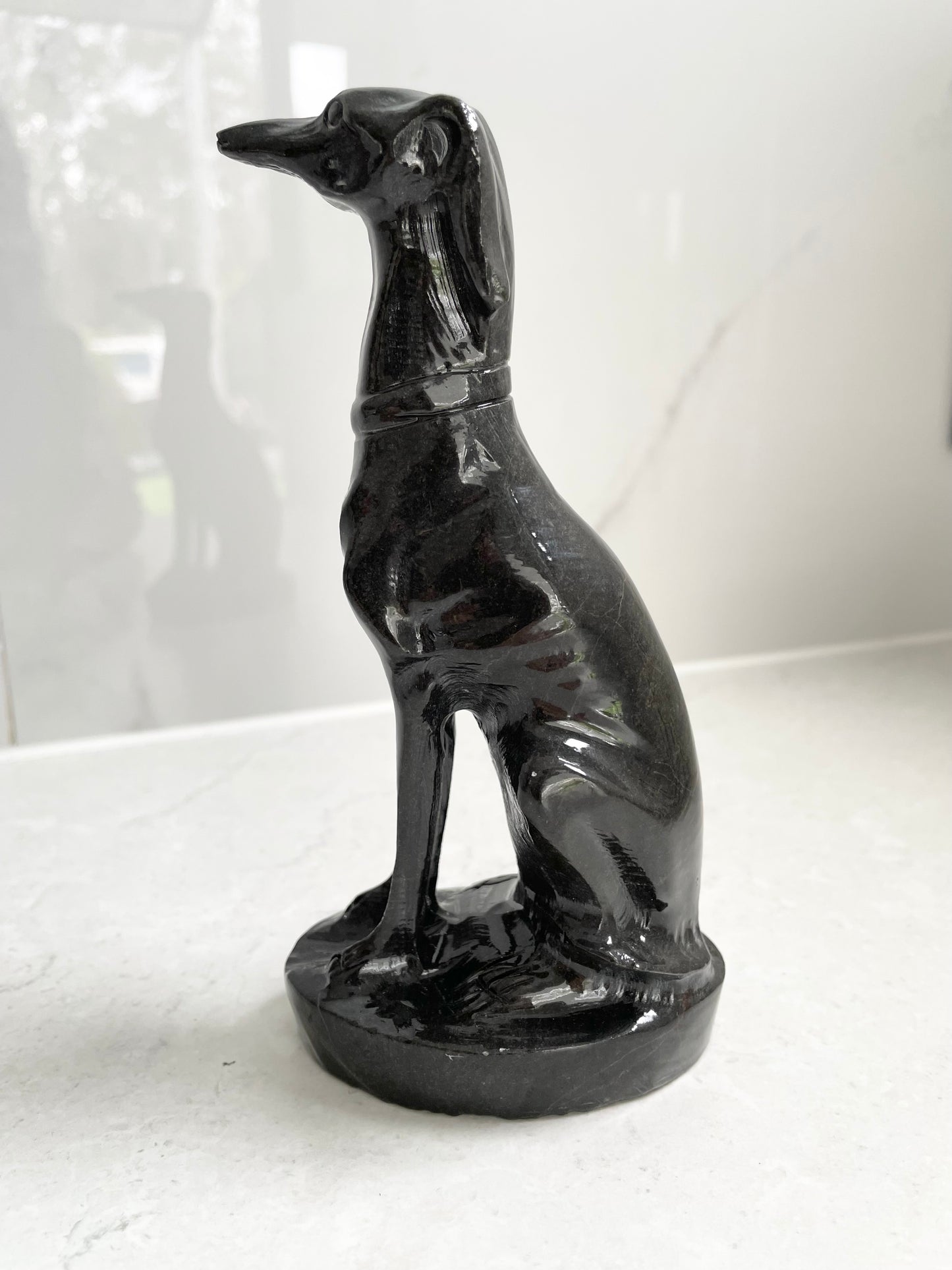 Sleek Sighthound - Charcoal Grey Jasper