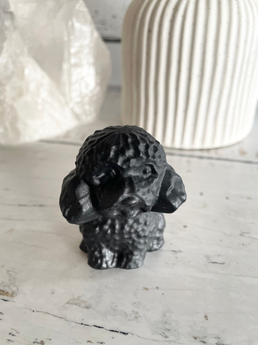 Black Obsidian Dog ~ Poodle (super clever)