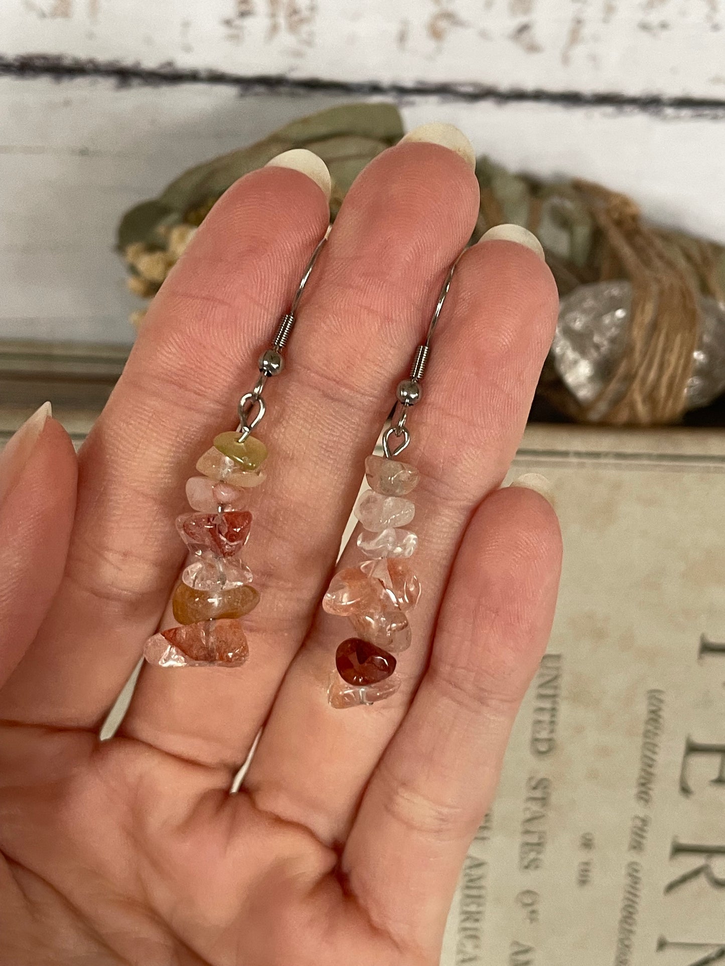 Fire Quartz Dangles ~ Awaken