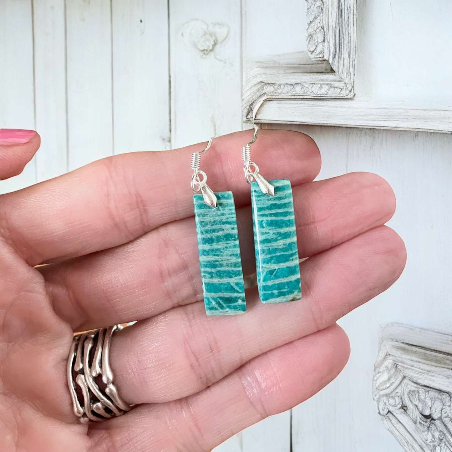 Sweetgrass Studio ~ Amazonite Dangles