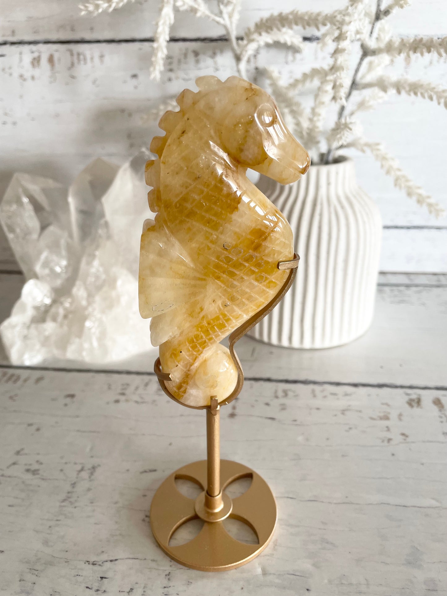 Seahorse ~ Golden Healer Quartz