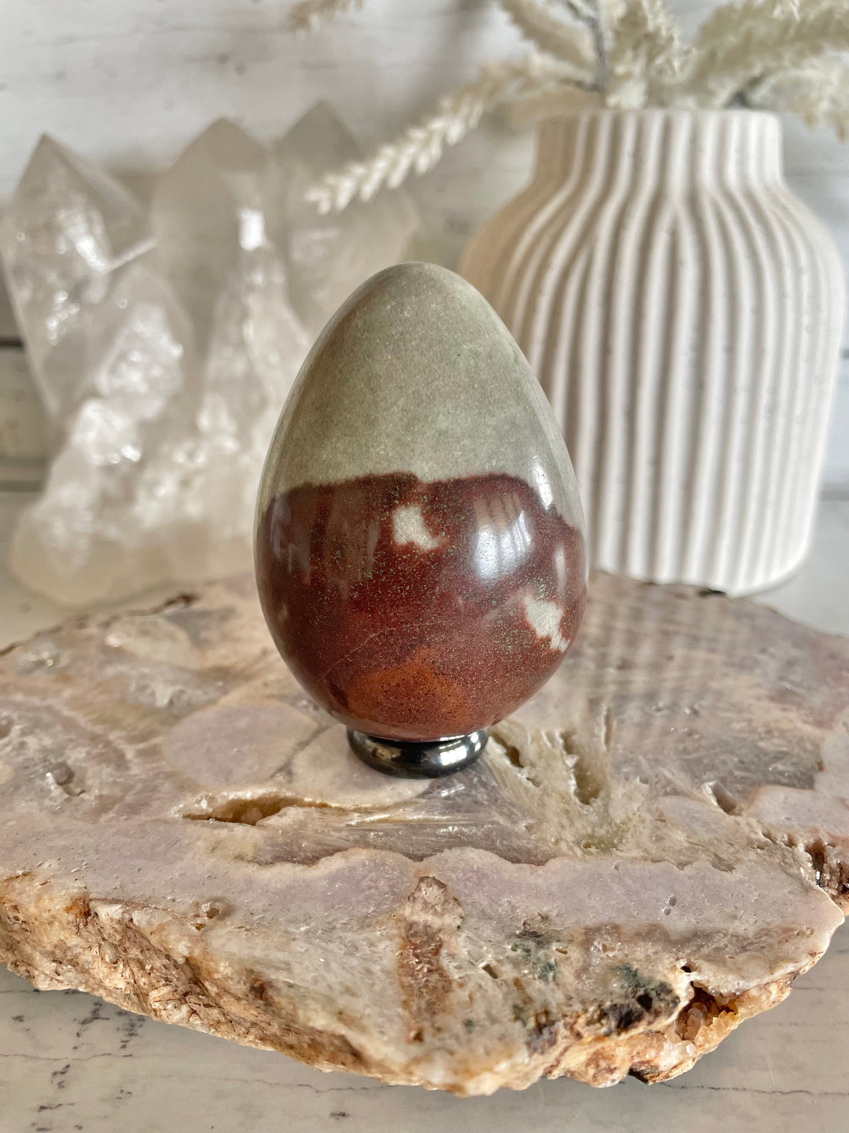 Shiva Narmada Egg with holder