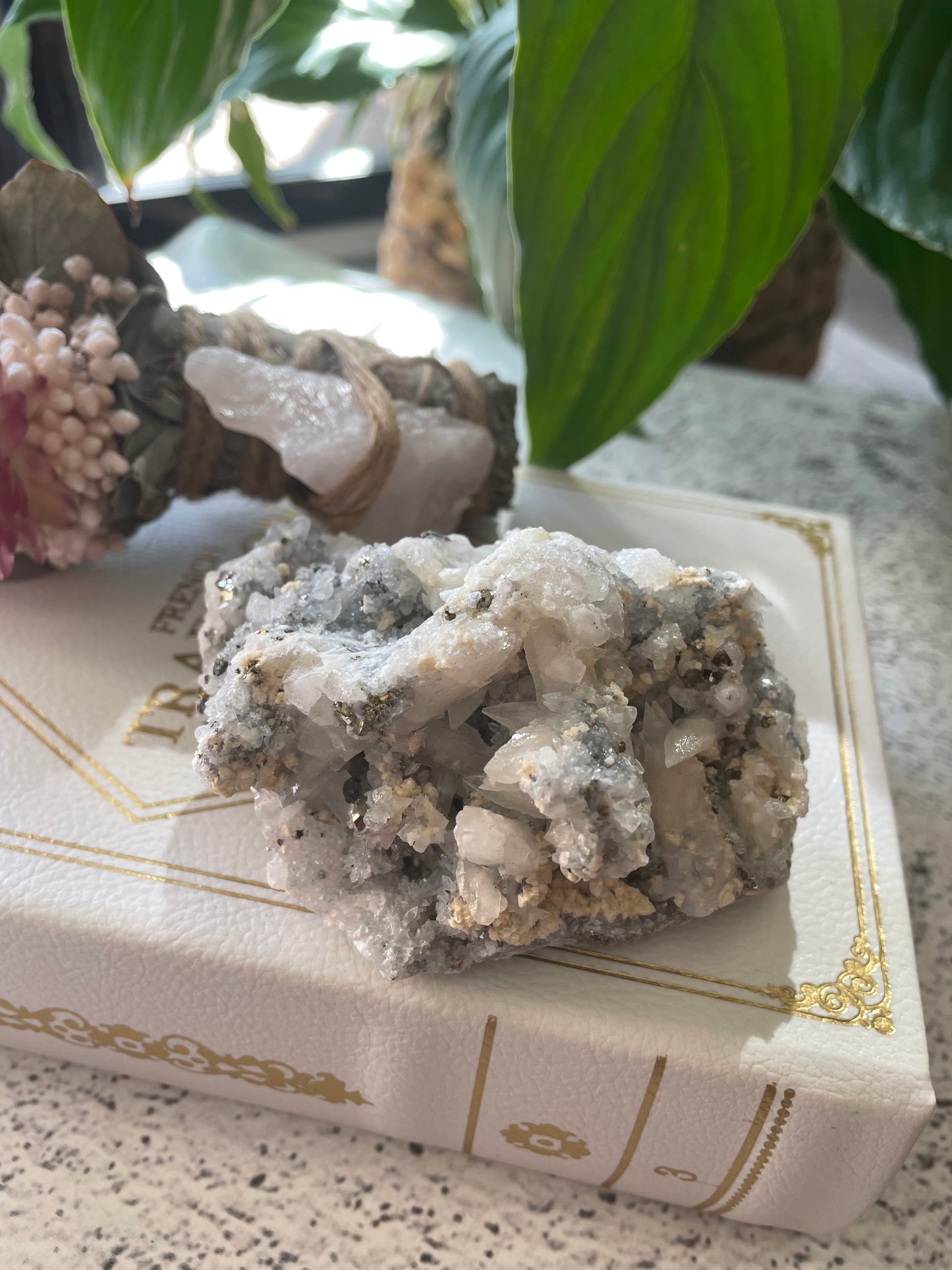 Quartz and Pyrite Cluster