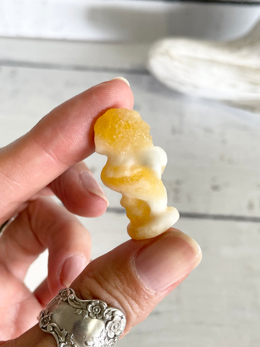 Sea Horse ~ Orange Calcite