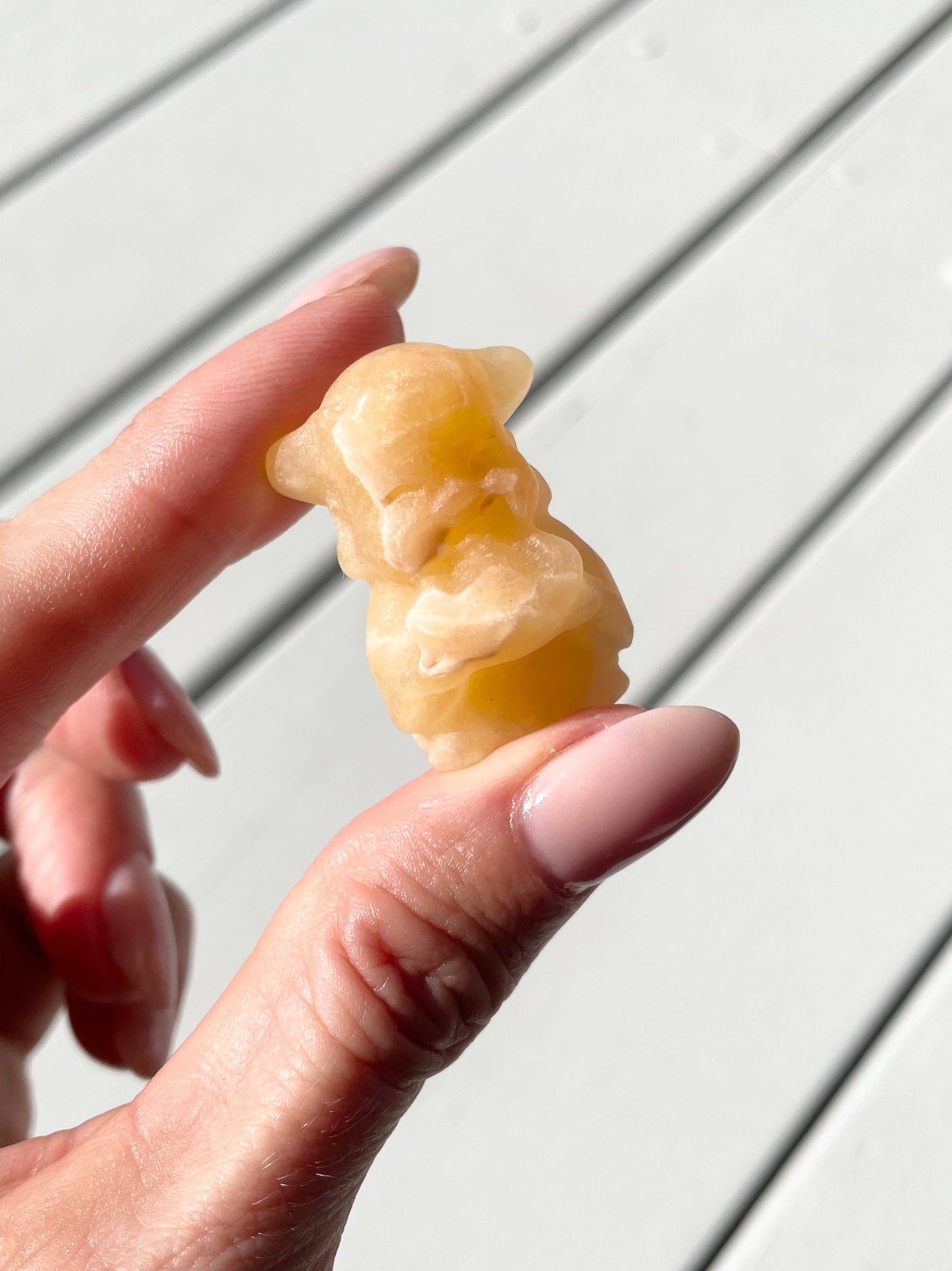 God of Wealth ~ Orange Calcite