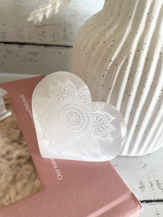 Selenite Heart