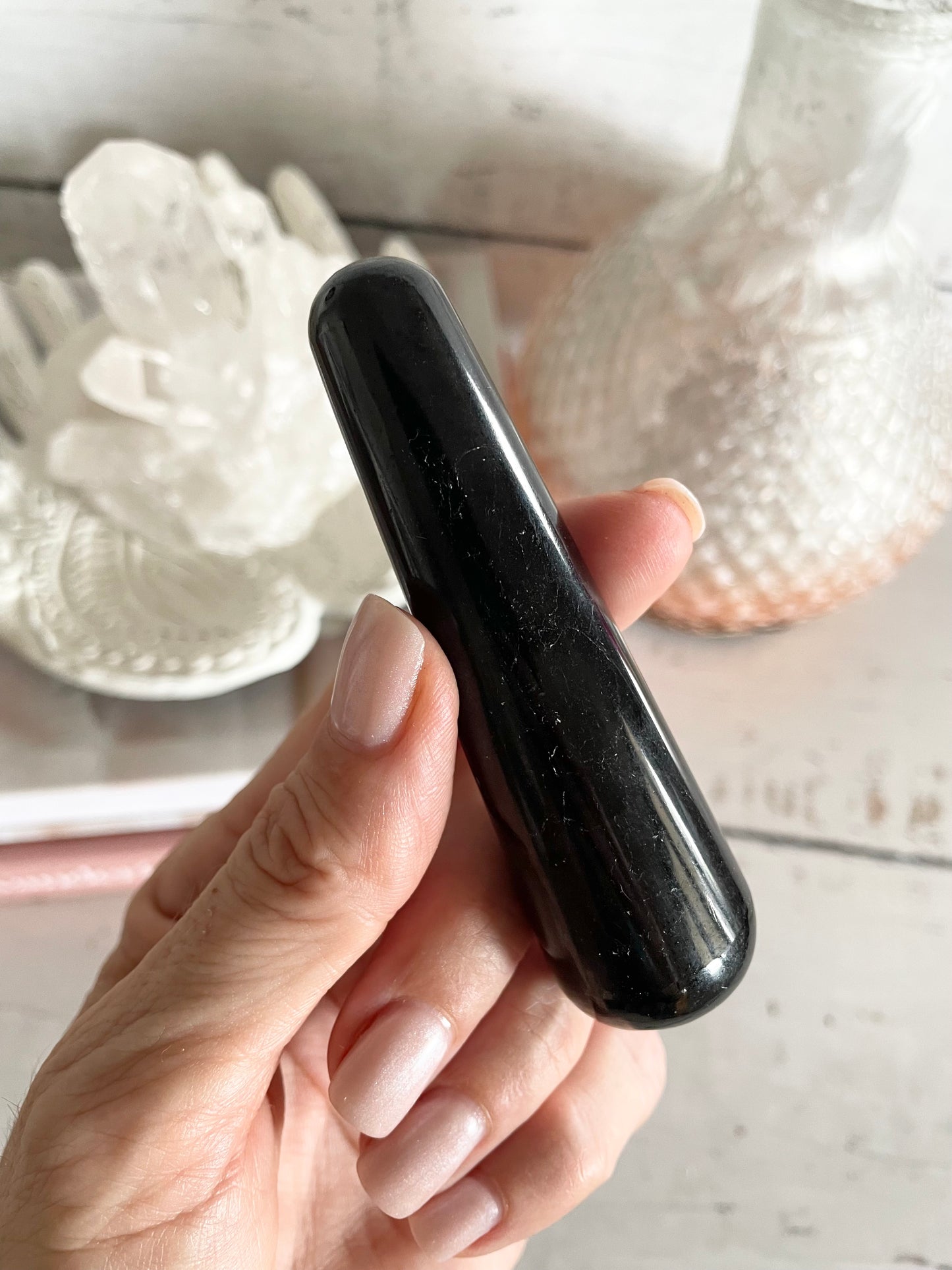 Black Tourmaline Healing/Massage Wand