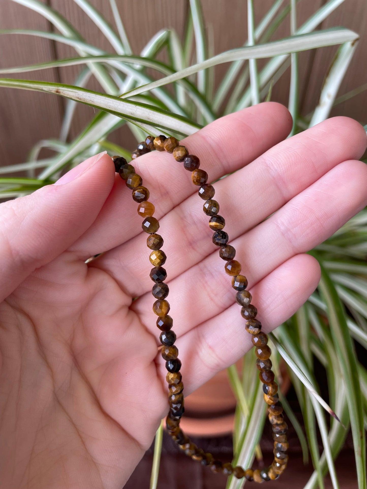 Tigers Eye Prosperity ~ Faceted  Necklace