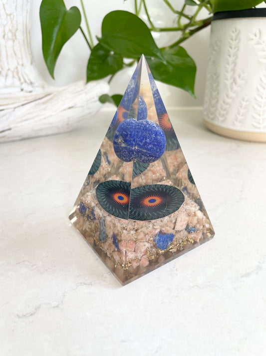 Peach Moonstone Vortex Pyramid