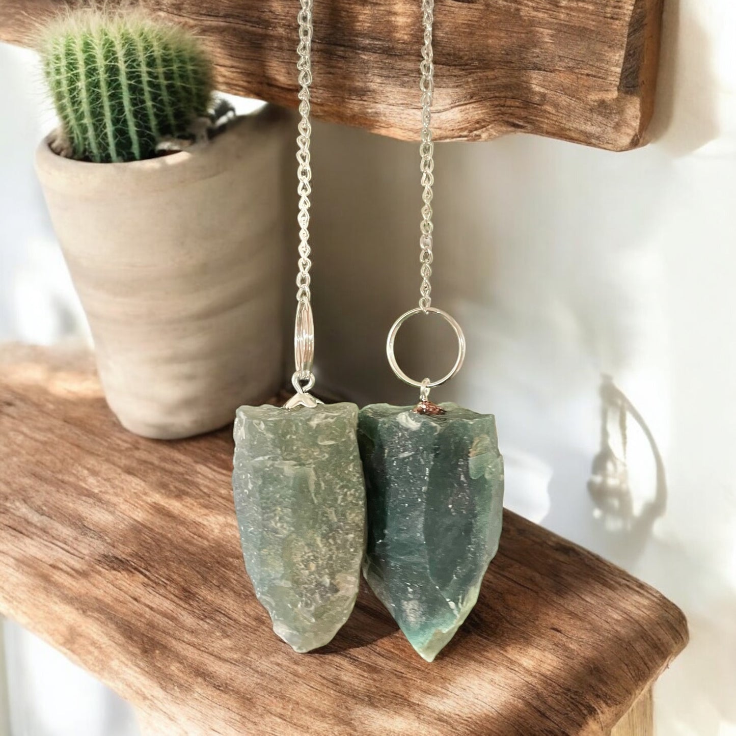 Pendulum ~ Moss Agate Raw