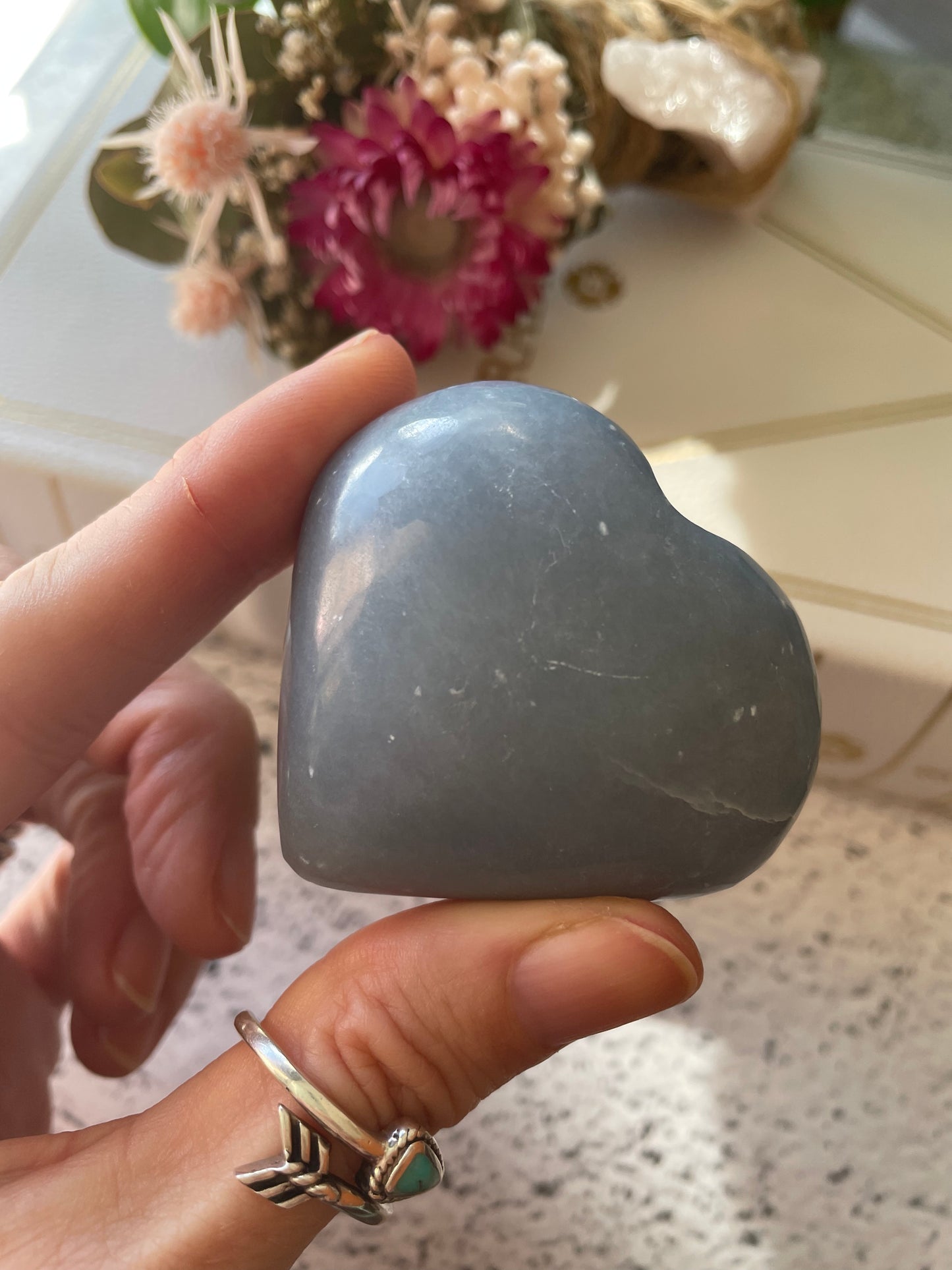 Angelite Heart