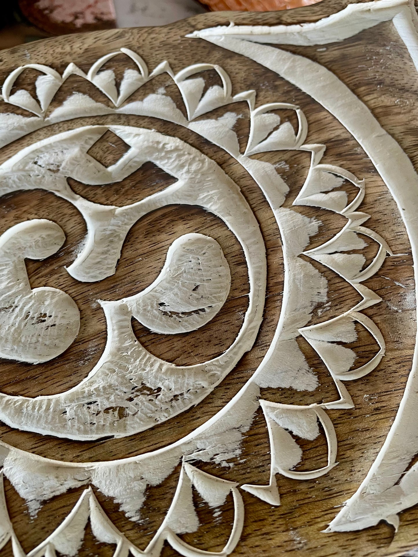Wooden Trinket Box ~ Om