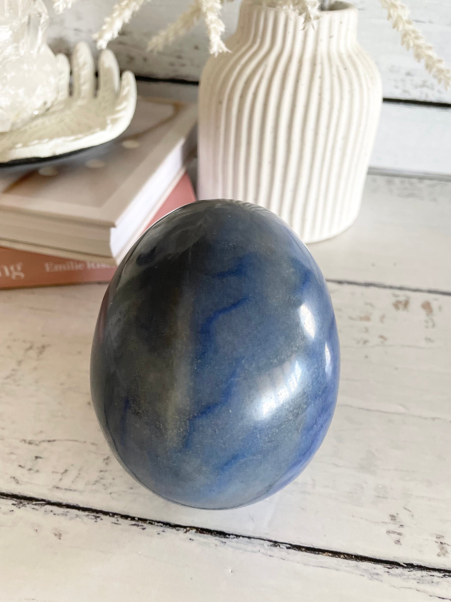 Blue Quartz Skull ~ 1kgs