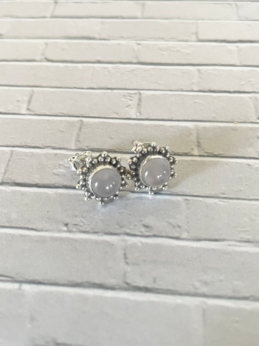 Rose Quartz Studs