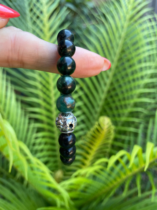 Emerald/Shungite Healing Bracelet