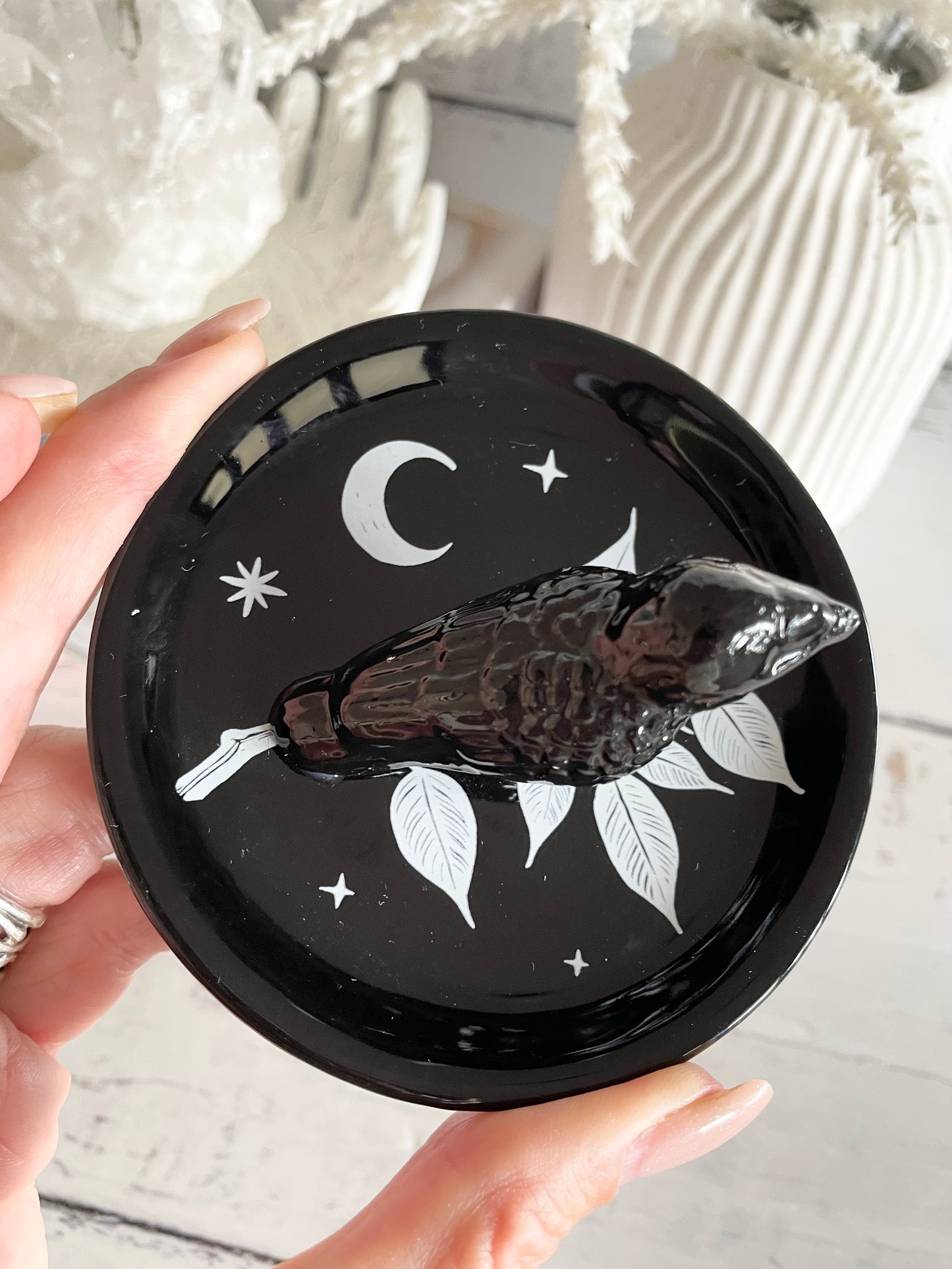 Mystic Raven trinket dish