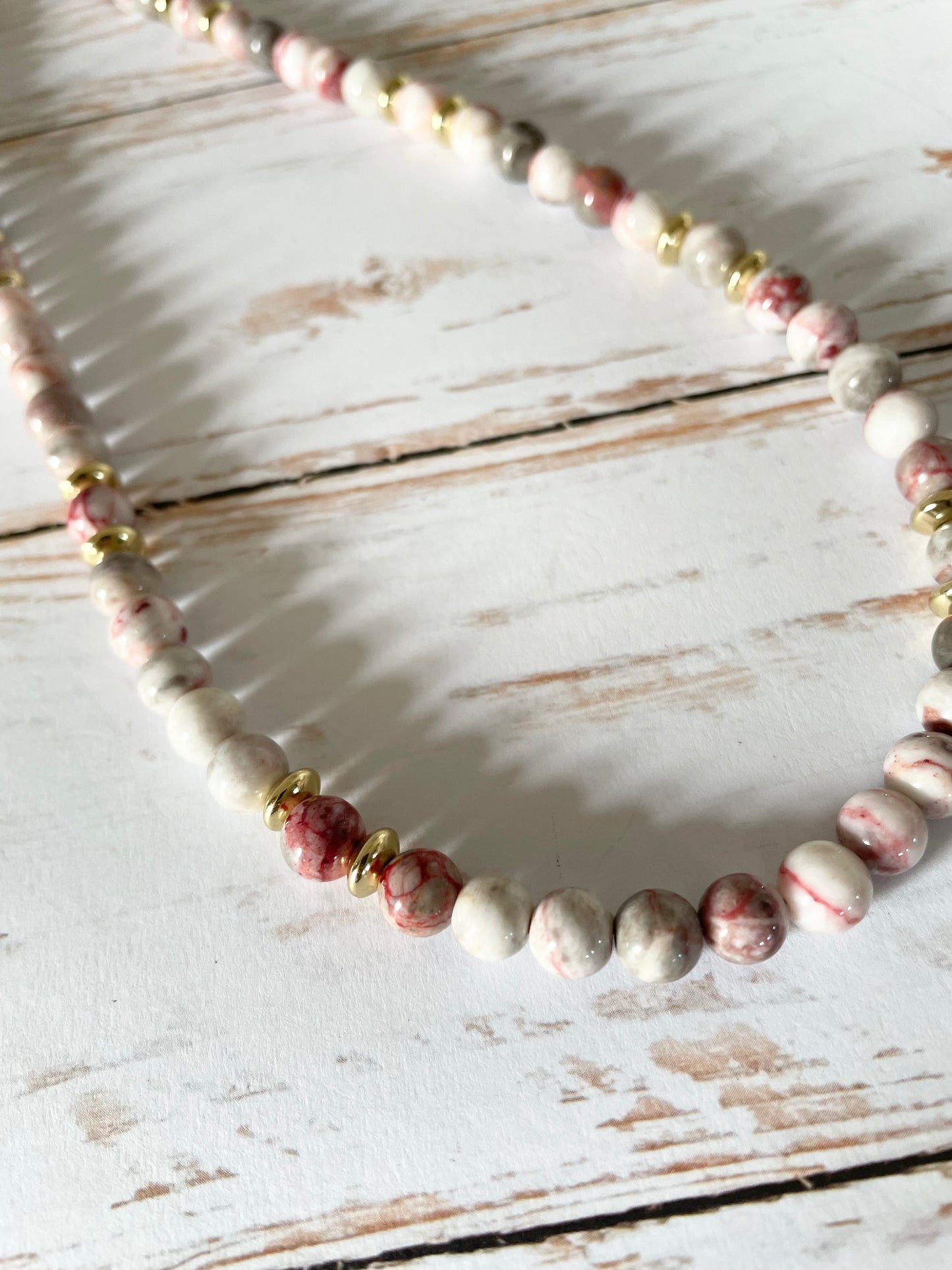 Cinnabar Gold Necklace - Made by Wayne