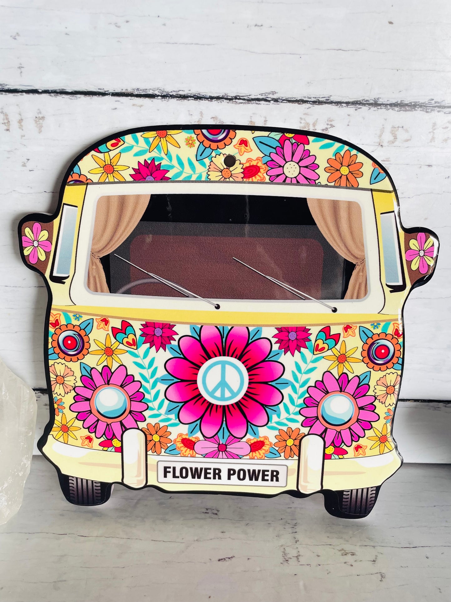 Combi Hippie Flower Power Van ~ Wall Hanging