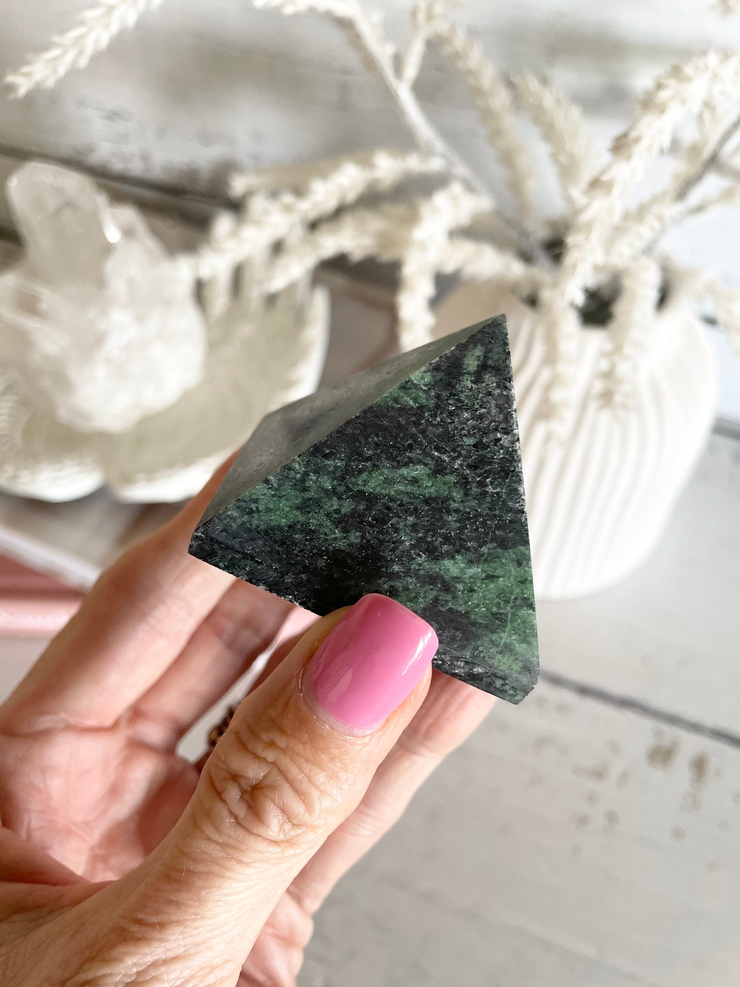 Ruby Zoisite Pyramid